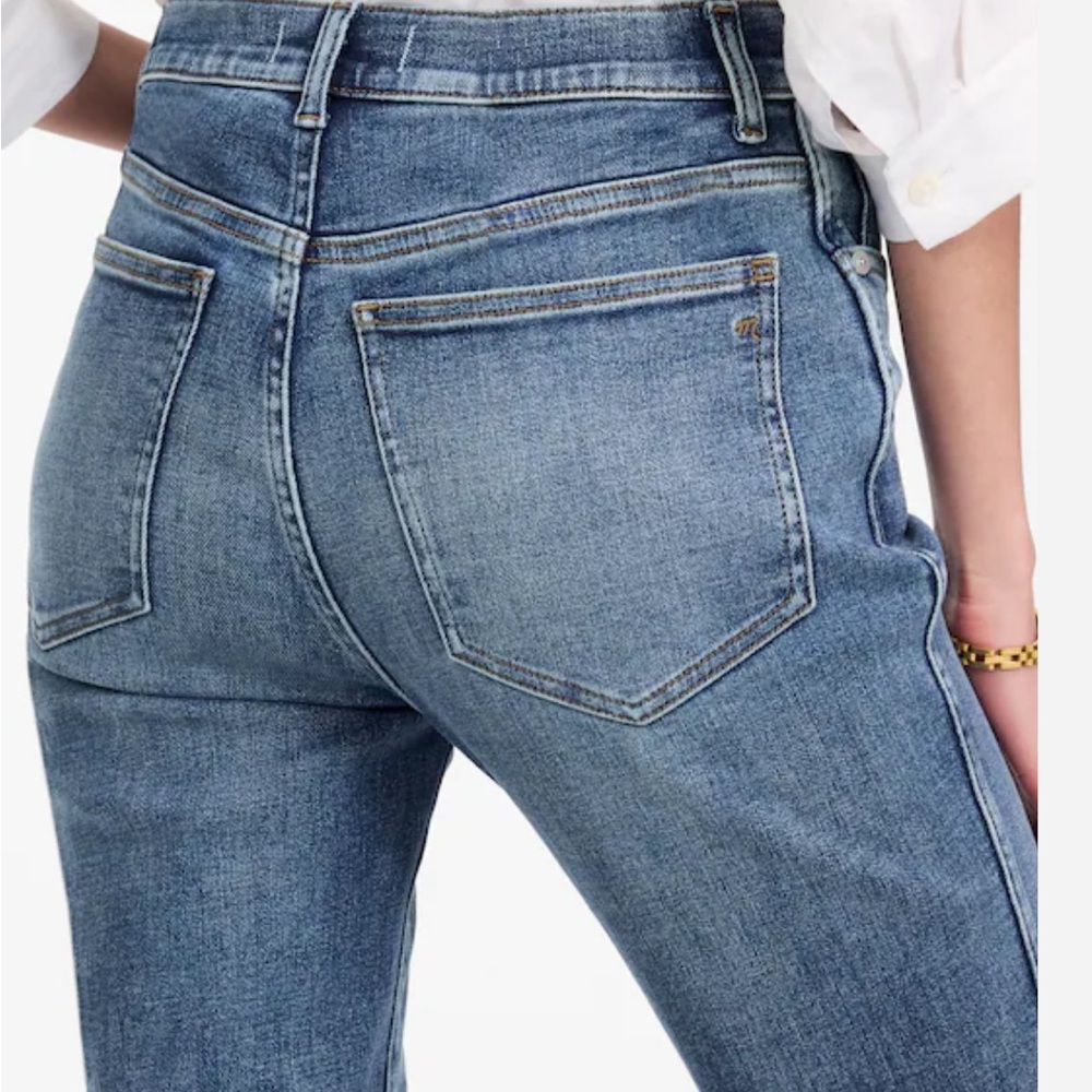 Madewell Stovepipe High Rise Straight Leg Denim Jeans Casual Normcore Preppy 26 - Picture 2 of 11